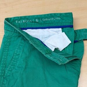 Talbots Green Girlfriend Chino Pants